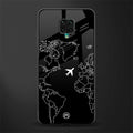 airplane flying wanderlust glass case for redmi note 9 pro image