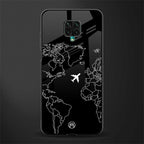 airplane flying wanderlust glass case for redmi note 9 pro image