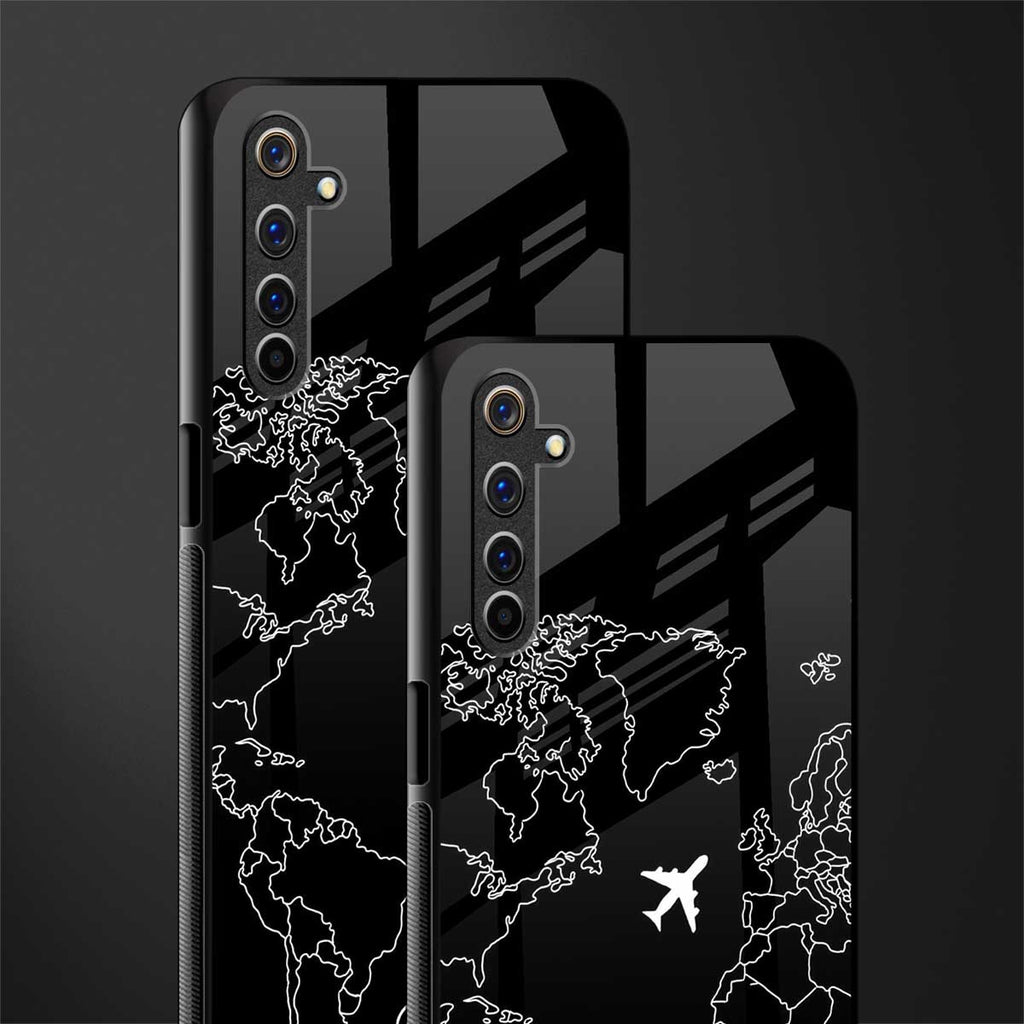 airplane flying wanderlust glass case for realme 6i image-2