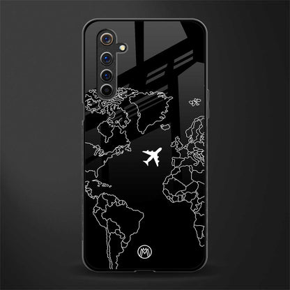 airplane flying wanderlust glass case for realme 6 image