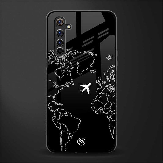 airplane flying wanderlust glass case for realme 6 image