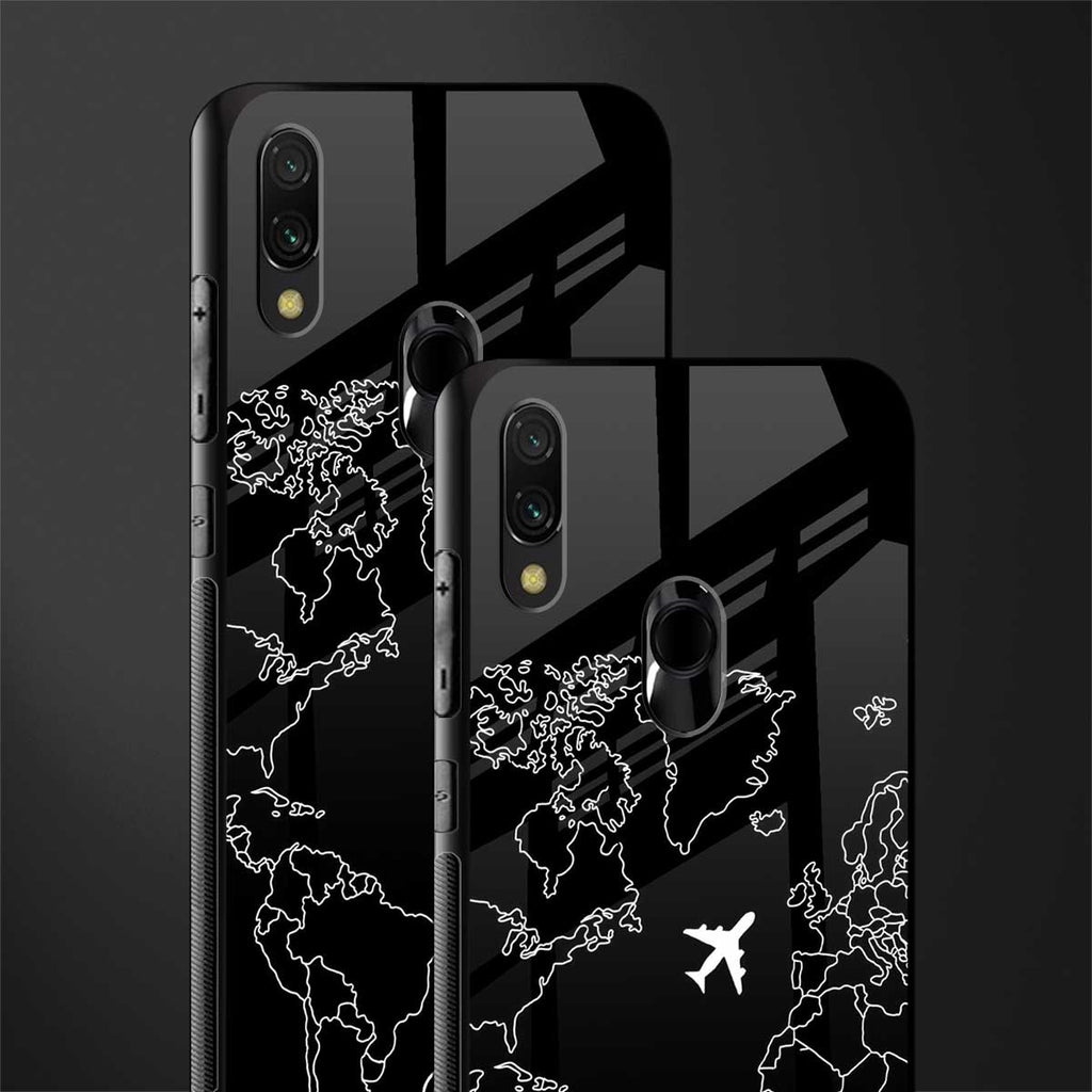 airplane flying wanderlust glass case for redmi note 7 image-2