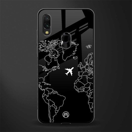 airplane flying wanderlust glass case for redmi note 7 image