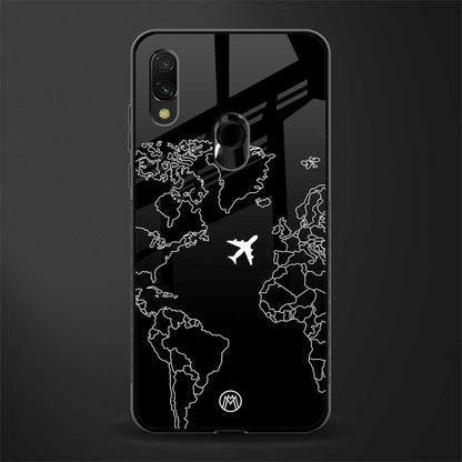 airplane flying wanderlust glass case for redmi y3 image