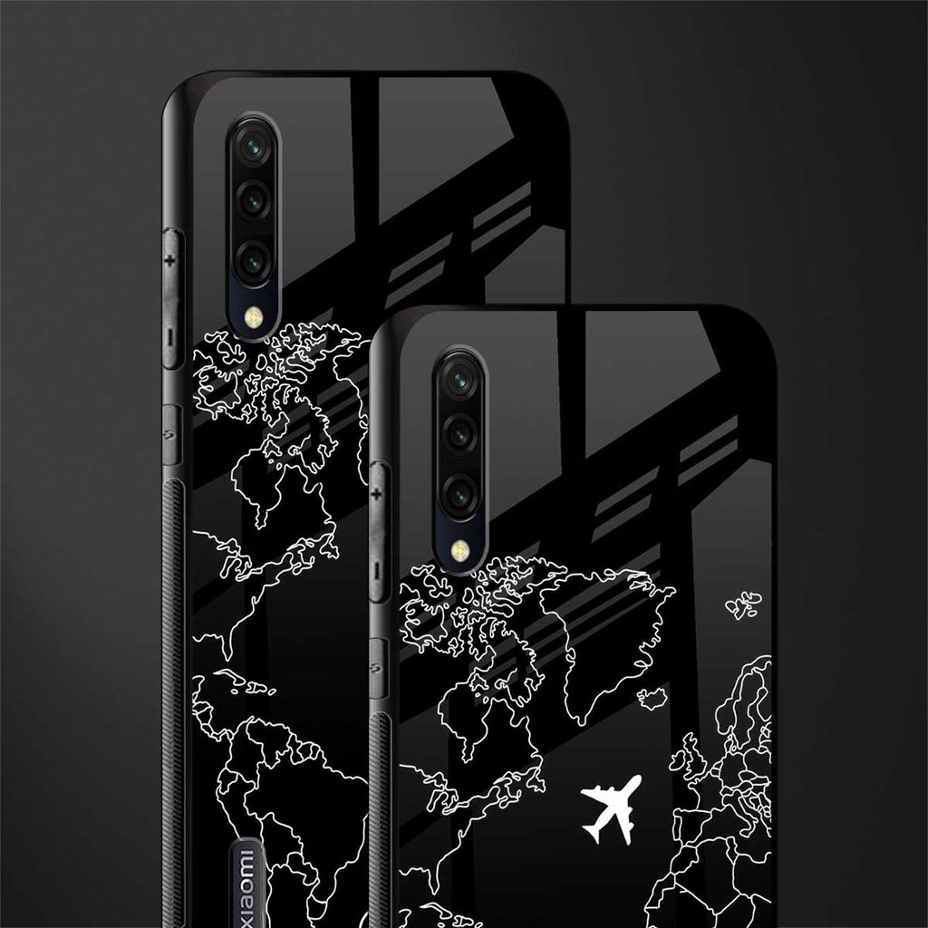 airplane flying wanderlust glass case for mi a3 redmi a3 image-2