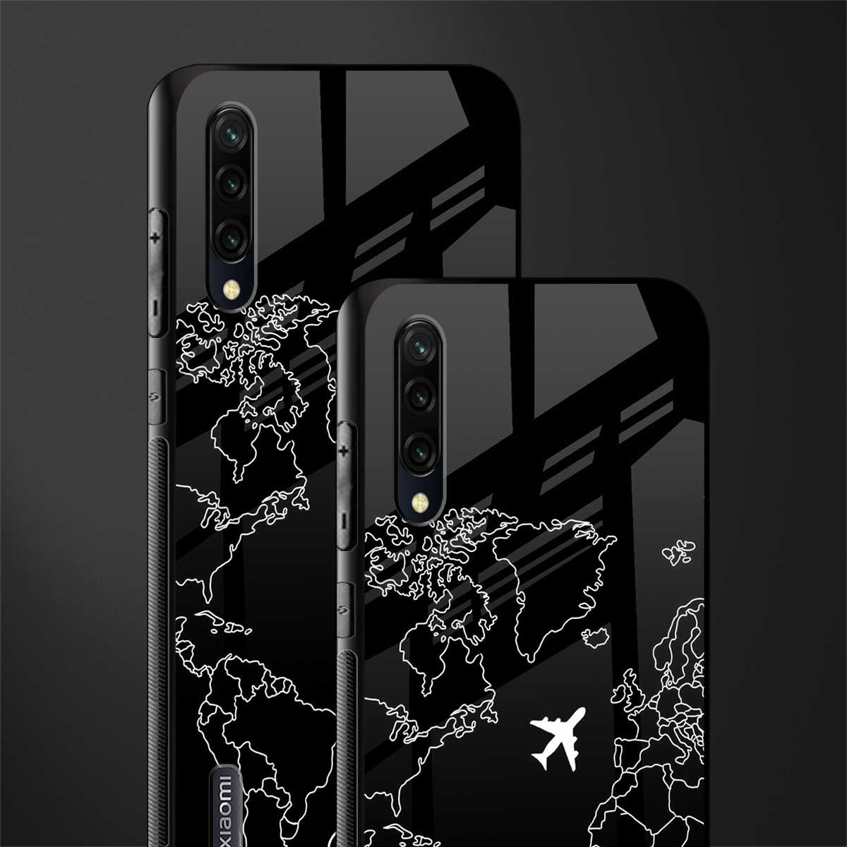 airplane flying wanderlust glass case for mi a3 redmi a3 image-2