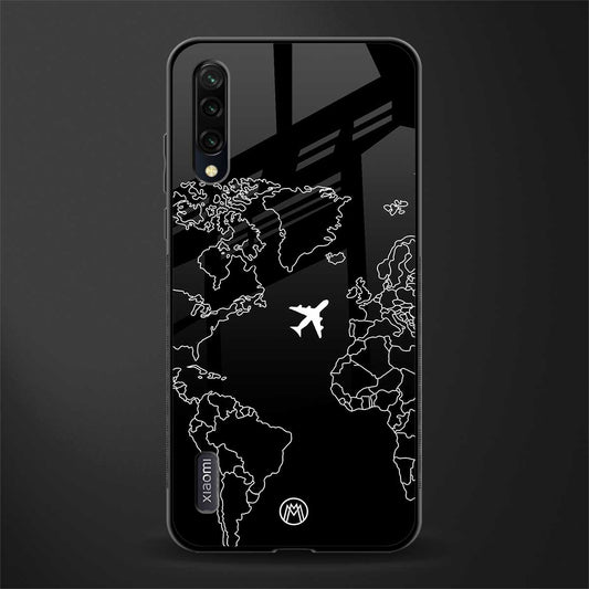 airplane flying wanderlust glass case for mi a3 redmi a3 image