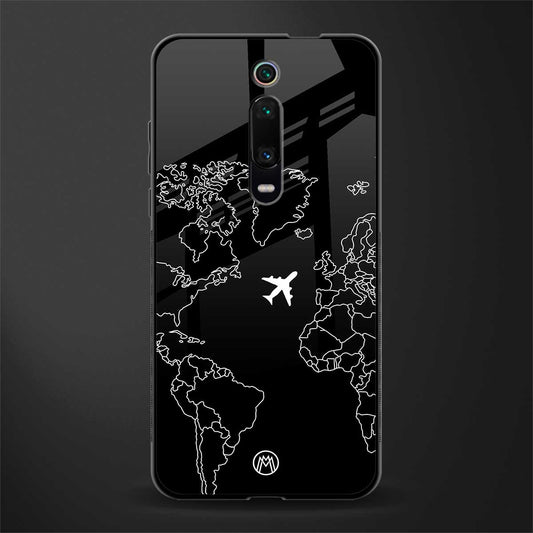 airplane flying wanderlust glass case for redmi k20 pro image