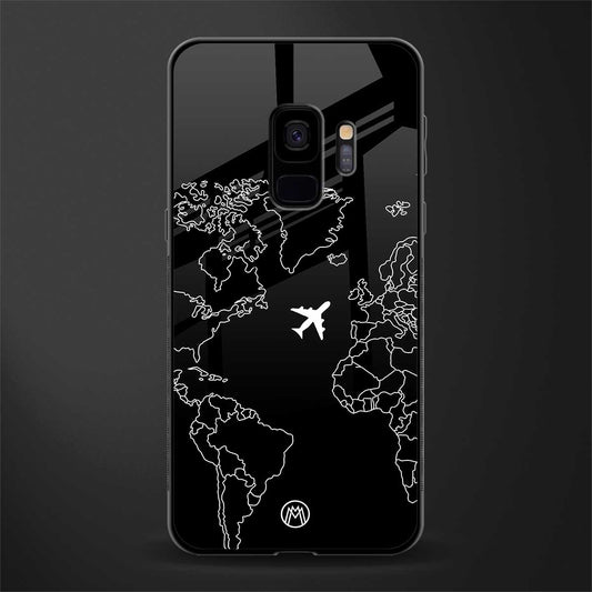 airplane flying wanderlust glass case for samsung galaxy s9 image