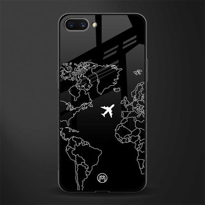 airplane flying wanderlust glass case for realme c1 image