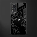 airplane flying wanderlust glass case for vivo x60 pro image