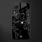 airplane flying wanderlust glass case for vivo x60 pro image