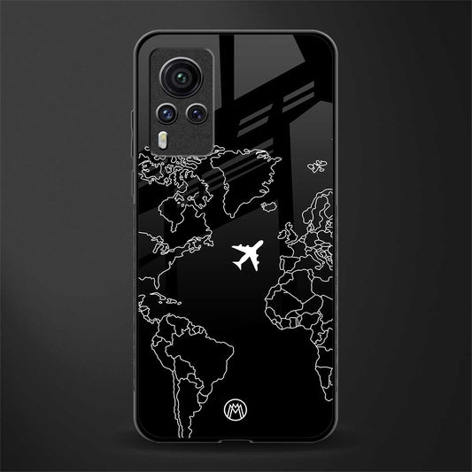 airplane flying wanderlust glass case for vivo x60 pro image