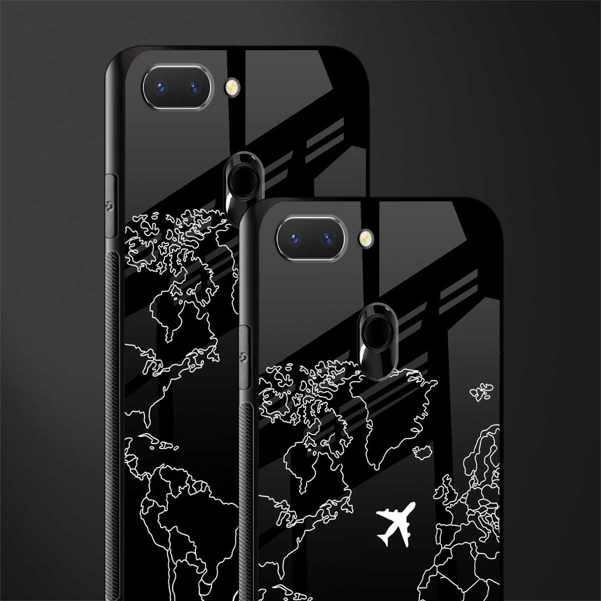 airplane flying wanderlust glass case for oppo a5 image-2