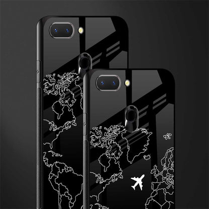 airplane flying wanderlust glass case for oppo a5 image-2