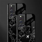 airplane flying wanderlust glass case for vivo v19 image-2