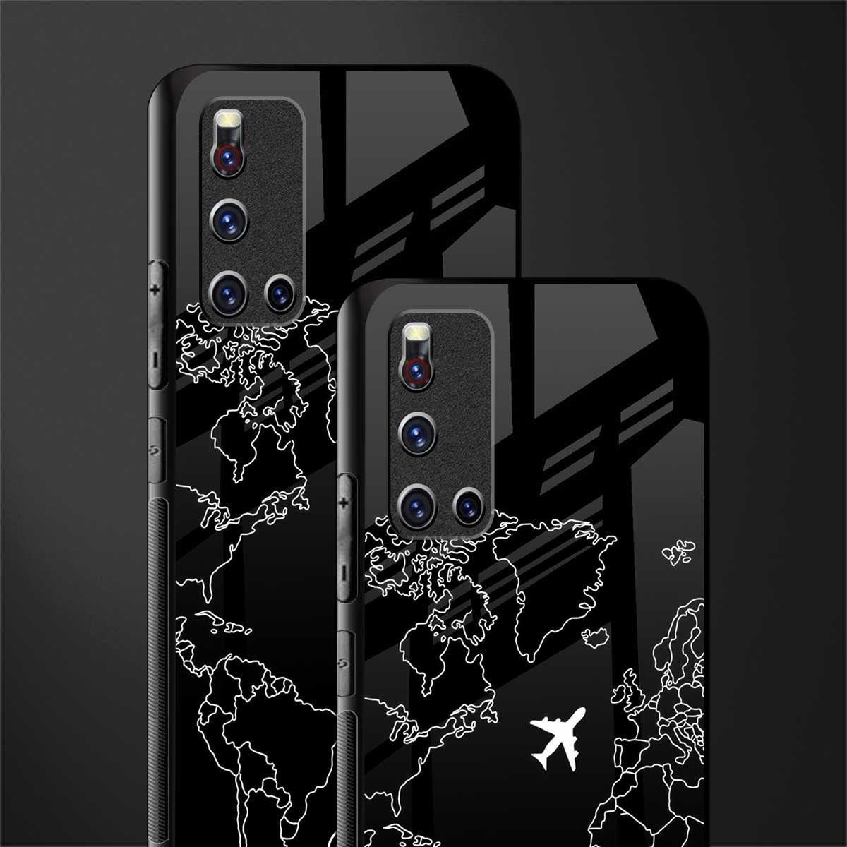 airplane flying wanderlust glass case for vivo v19 image-2