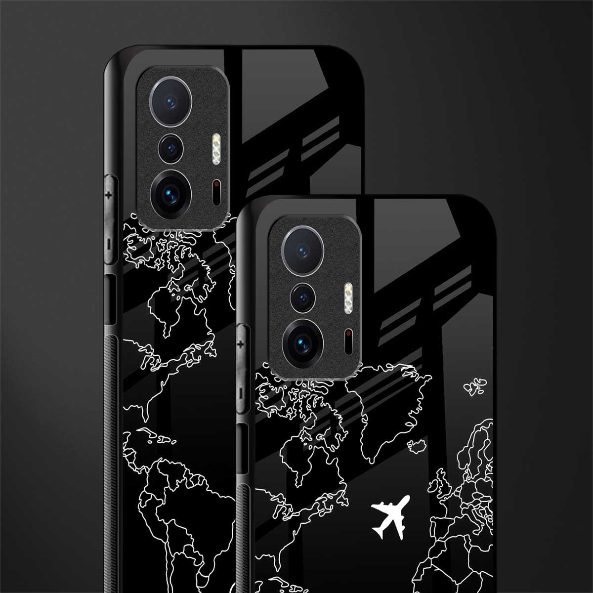 airplane flying wanderlust glass case for mi 11t pro 5g image-2