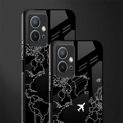 airplane flying wanderlust glass case for vivo y75 5g image-2
