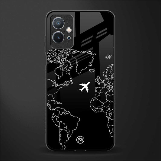 airplane flying wanderlust glass case for vivo y75 5g image