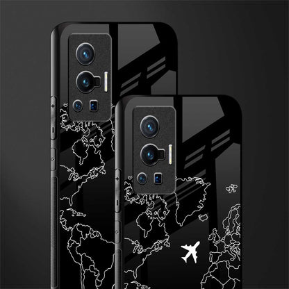 airplane flying wanderlust glass case for vivo x70 pro image-2