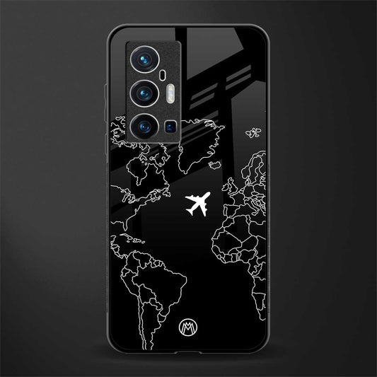 airplane flying wanderlust glass case for vivo x70 pro plus image
