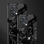 airplane flying wanderlust back phone cover | glass case for realme 9 pro 5g