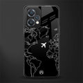 airplane flying wanderlust back phone cover | glass case for realme 9 pro 5g