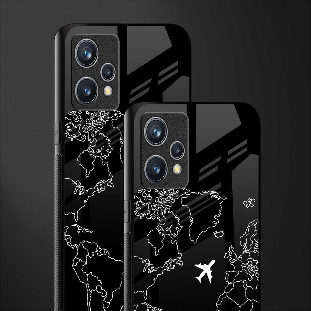airplane flying wanderlust glass case for realme 9 4g image-2