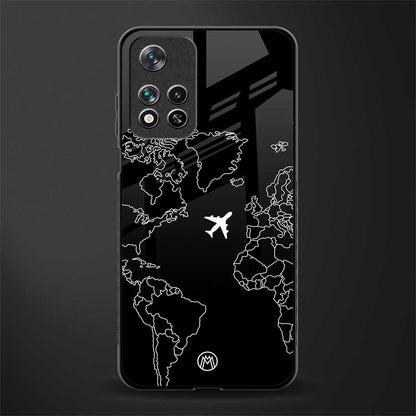 airplane flying wanderlust glass case for poco m4 pro 5g image