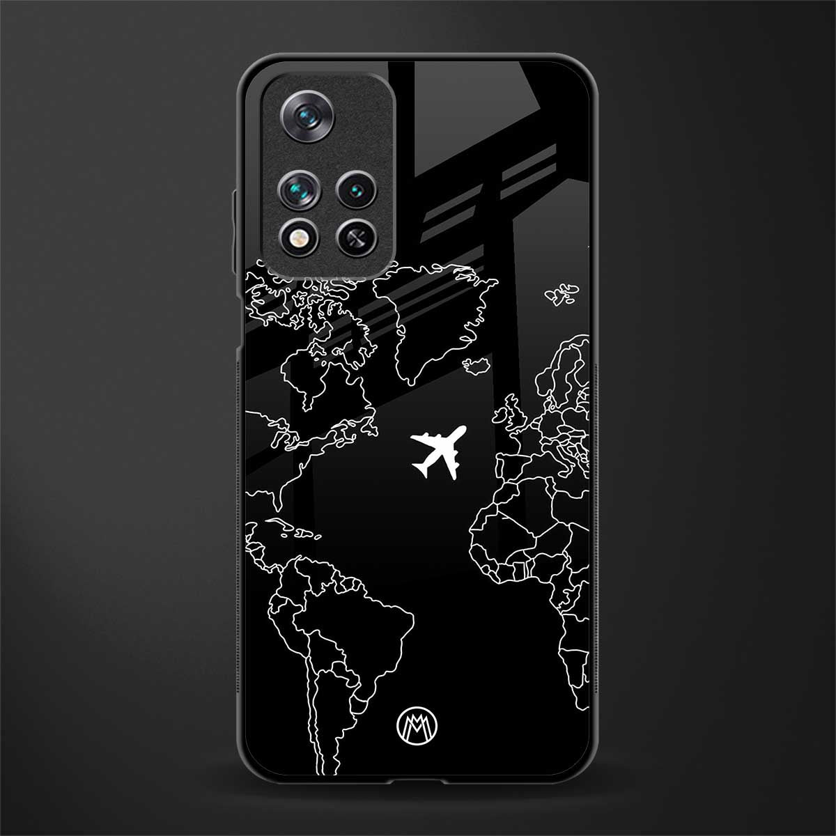 airplane flying wanderlust glass case for xiaomi 11i 5g image