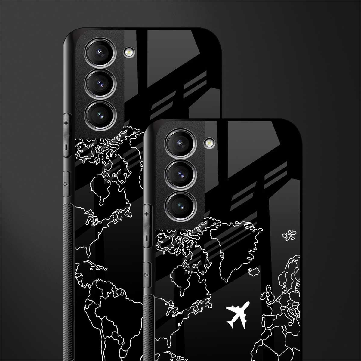 airplane flying wanderlust glass case for samsung galaxy s22 5g image-2