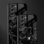 airplane flying wanderlust glass case for samsung galaxy s21 plus image-2