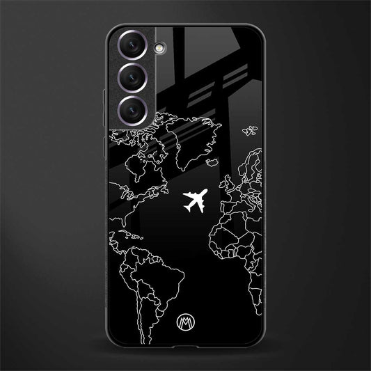 airplane flying wanderlust glass case for samsung galaxy s21 fe 5g image