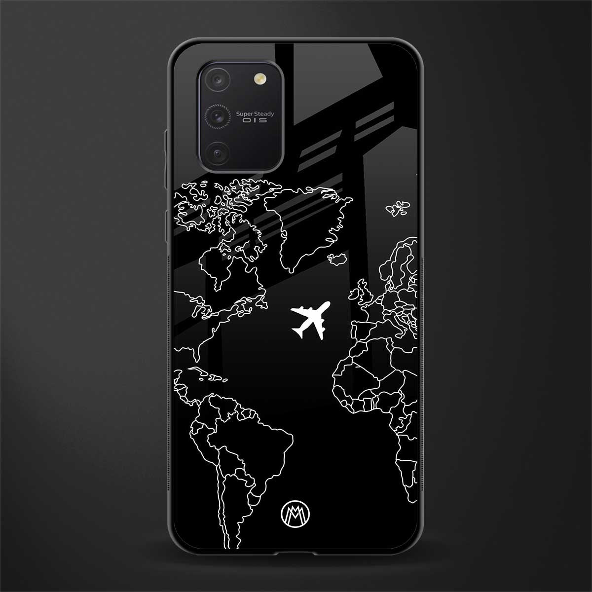 airplane flying wanderlust glass case for samsung galaxy a91 image