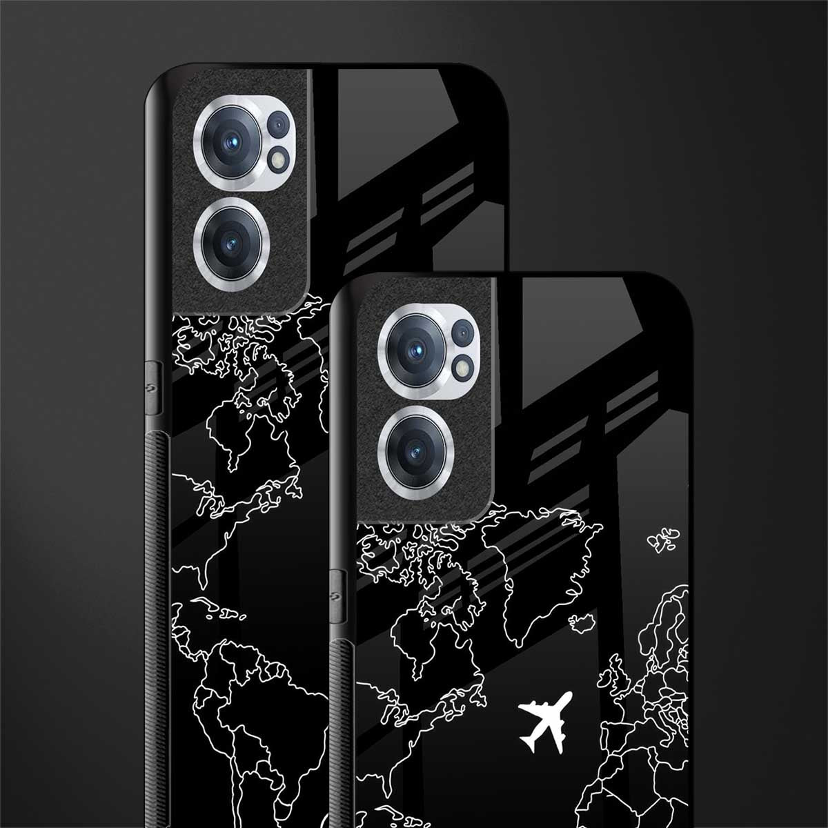 airplane flying wanderlust glass case for oneplus nord ce 2 5g image-2