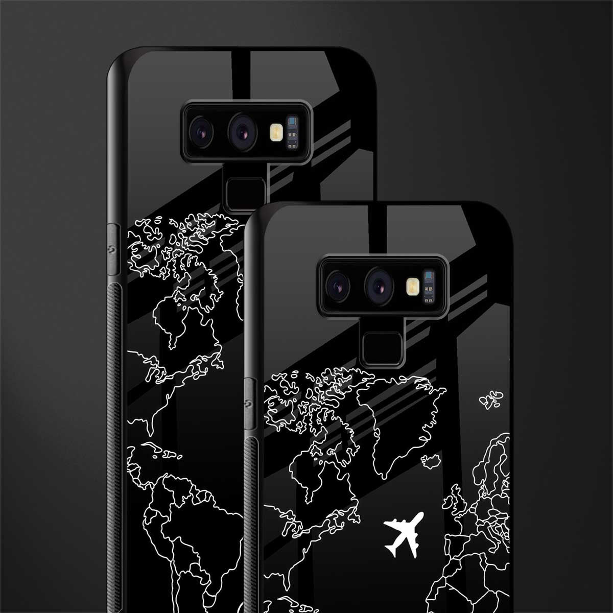 airplane flying wanderlust glass case for samsung galaxy note 9 image-2