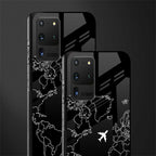 airplane flying wanderlust glass case for samsung galaxy s20 ultra image-2