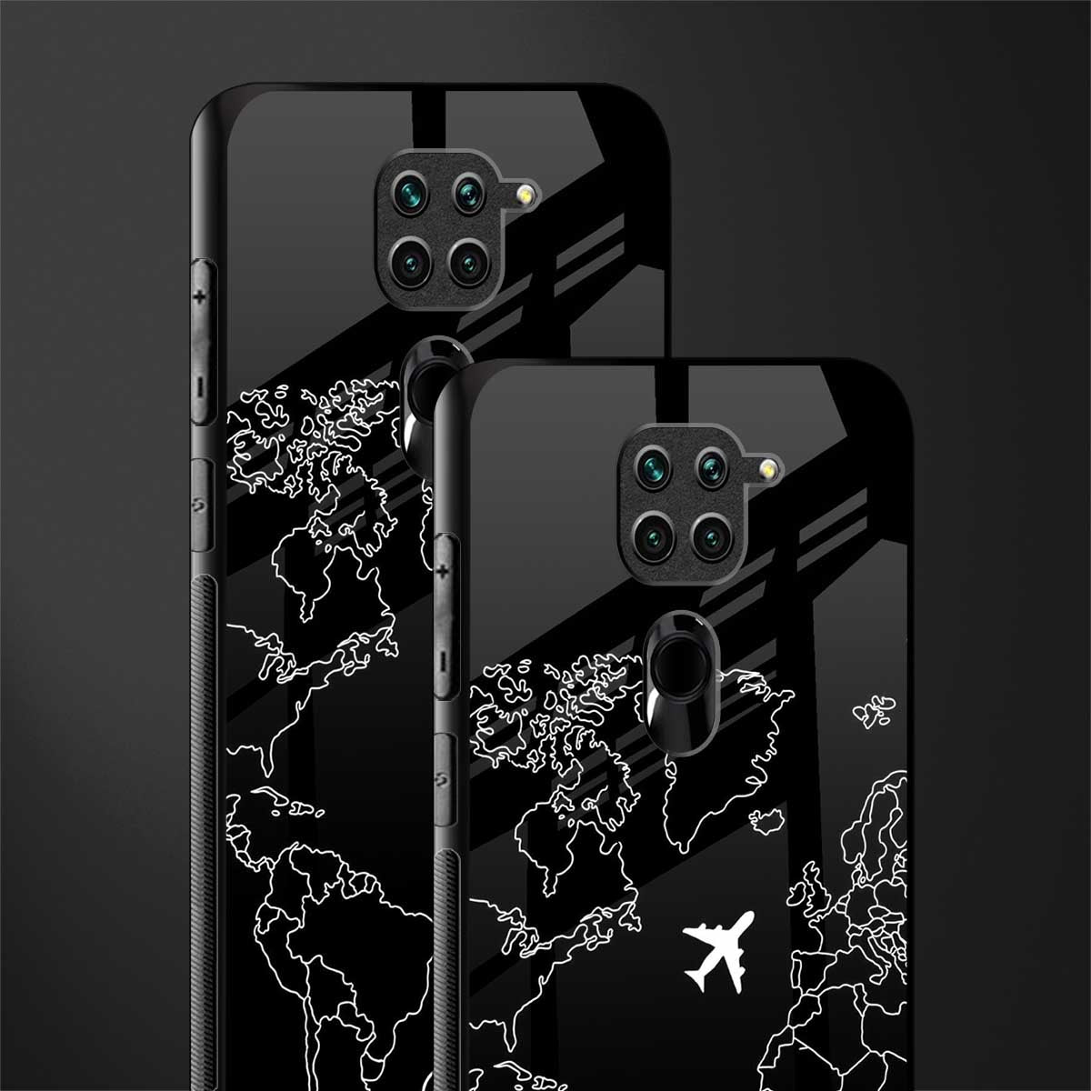 airplane flying wanderlust glass case for redmi note 9 image-2