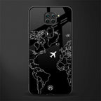 airplane flying wanderlust glass case for redmi note 9 image