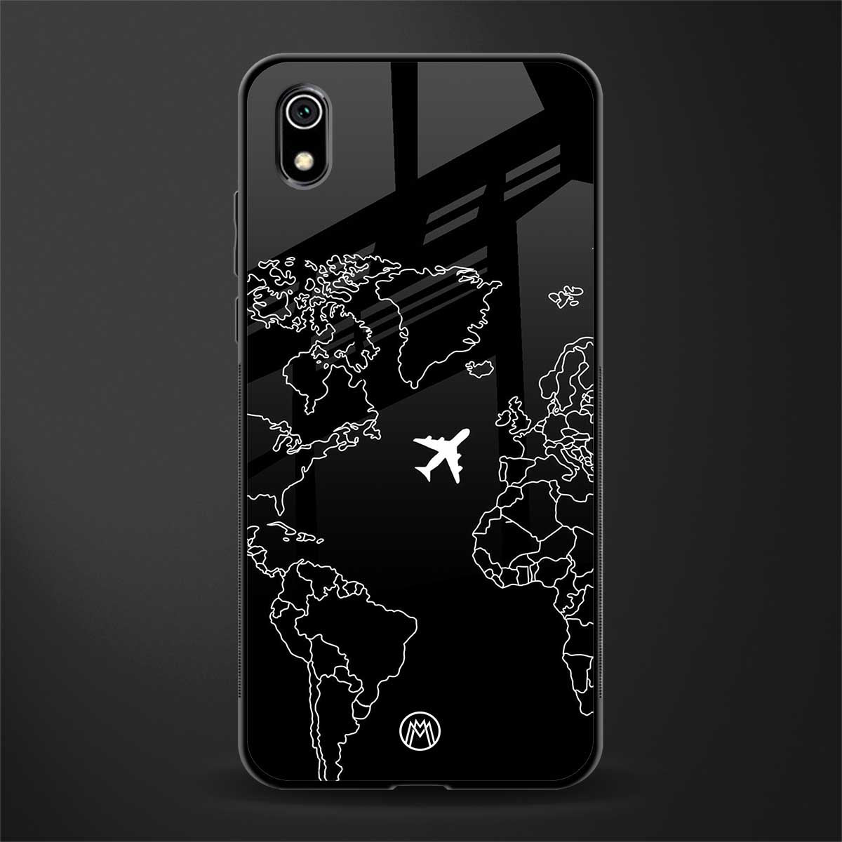 airplane flying wanderlust glass case for redmi 7a image