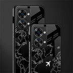 airplane flying wanderlust glass case for phone case | glass case for oneplus nord 2t 5g