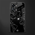 airplane flying wanderlust glass case for phone case | glass case for oneplus nord 2t 5g
