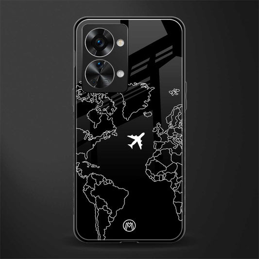 airplane flying wanderlust glass case for phone case | glass case for oneplus nord 2t 5g