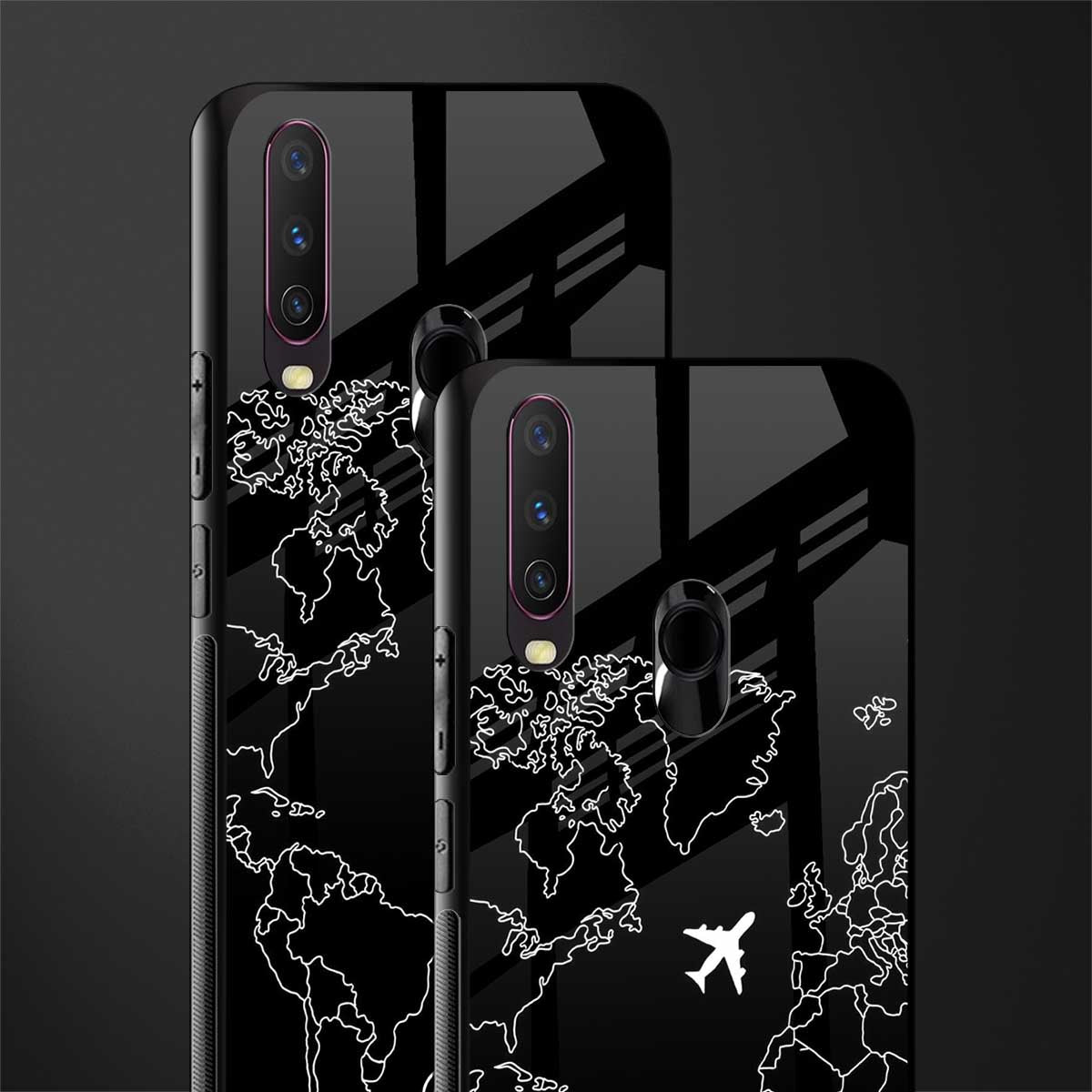 airplane flying wanderlust glass case for vivo y12 image-2
