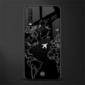 airplane flying wanderlust glass case for vivo y15 image