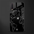 airplane flying wanderlust glass case for vivo y12 image