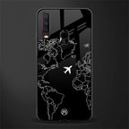 airplane flying wanderlust glass case for vivo y12 image