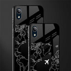 airplane flying wanderlust glass case for vivo y91i image-2