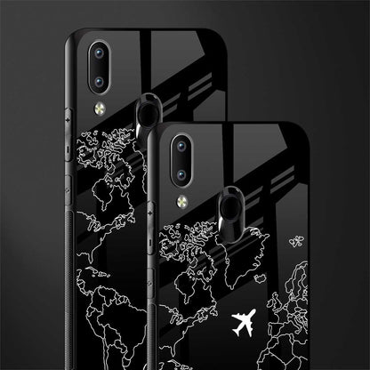 airplane flying wanderlust glass case for vivo y93 image-2